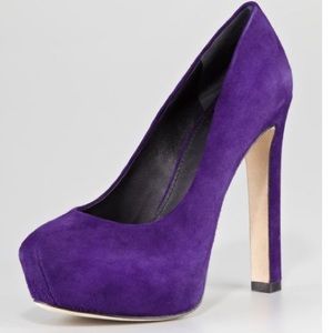 Brand new Brian Atwood purple pumps.